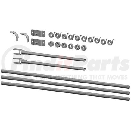 3016667 by BUYERS PRODUCTS - Aluminum Tarp Arm Kit for Large Dump Bodies