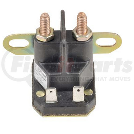 862-1211-211-16 by TROMBETTA - Plastic DC Contactor Solenoid - Non-Grounded, 1/4" Spade, 1/4-20 Stud, 12V, L Bracket, Intermittent Duty