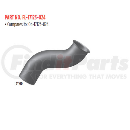 FL-17123-024 by GRAND ROCK - REPL 04-17123-024 12.7L TURBO PIPE