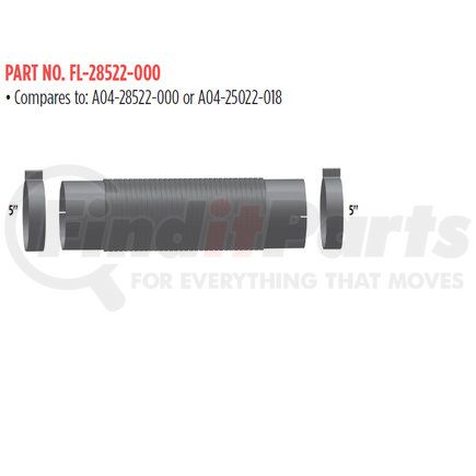 FL-28522-000 by GRAND ROCK - EMISSION PIPE 5" KIT