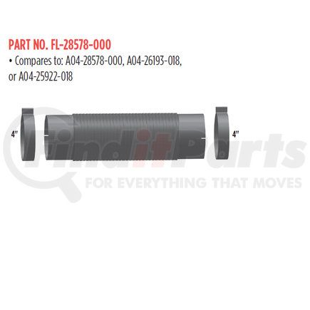 FL-28578-000 by GRAND ROCK - 4" EMISSION PIPE KIT