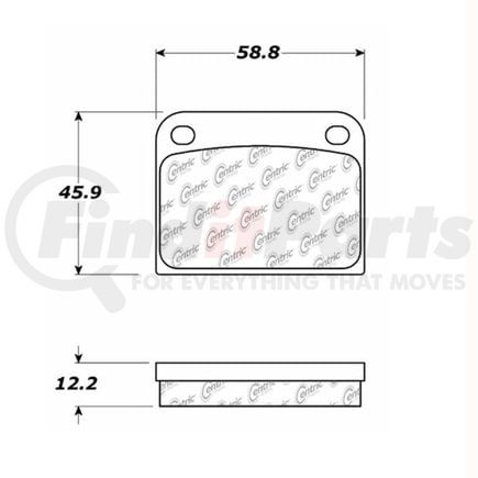 100.01090 by CENTRIC - Original Equipment Formula Brake Pads