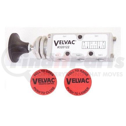 320122 by VELVAC - 4-WAY PUSH/PULL VALVE HOLDING TYPE