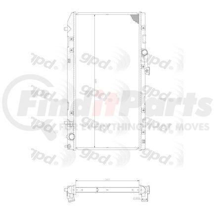 1473C by GLOBAL PARTS DISTRIBUTORS - gpd Radiator 1473C