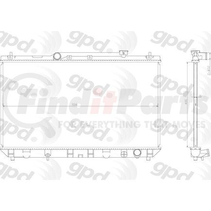 2005C by GLOBAL PARTS DISTRIBUTORS - gpd Radiator 2005C