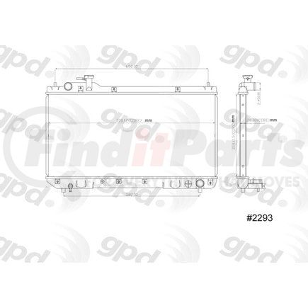 2293C by GLOBAL PARTS DISTRIBUTORS - gpd Radiator 2293C