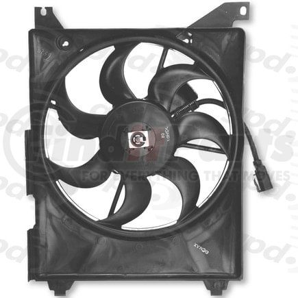 Global Parts Distributors 2811447 Engine Cooling Fan Assembly gpd Electric Cooling Fan 2811447
