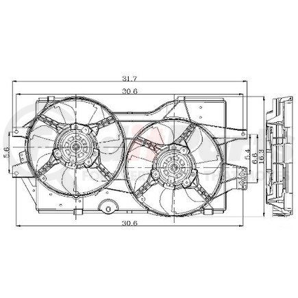 2811474 by GLOBAL PARTS DISTRIBUTORS - gpd Electric Cooling Fan 2811474