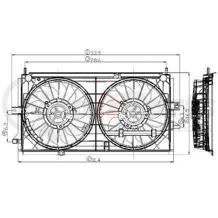 2811496 by GLOBAL PARTS DISTRIBUTORS - gpd Electric Cooling Fan 2811496