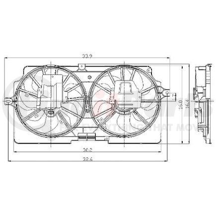 2811499 by GLOBAL PARTS DISTRIBUTORS - gpd Electric Cooling Fan 2811499