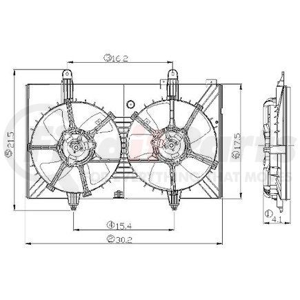 2811534 by GLOBAL PARTS DISTRIBUTORS - gpd Electric Cooling Fan 2811534