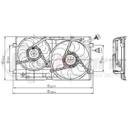 2811558 by GLOBAL PARTS DISTRIBUTORS - gpd Electric Cooling Fan 2811558