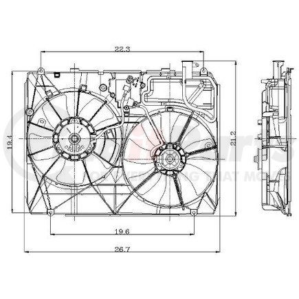 2811569 by GLOBAL PARTS DISTRIBUTORS - gpd Electric Cooling Fan 2811569