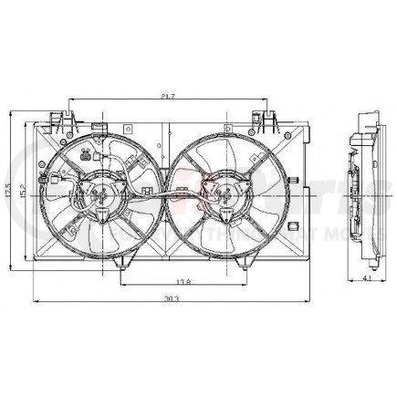 2811576 by GLOBAL PARTS DISTRIBUTORS - Engine Cooling Fan Assembly