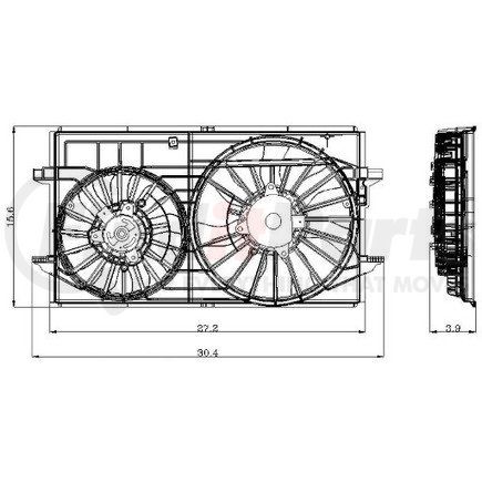 2811573 by GLOBAL PARTS DISTRIBUTORS - gpd Electric Cooling Fan 2811573