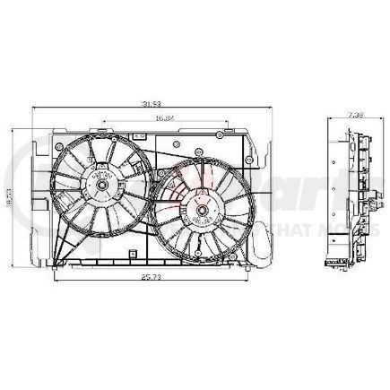 2811590 by GLOBAL PARTS DISTRIBUTORS - gpd Electric Cooling Fan 2811590