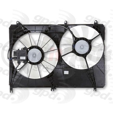 Global Parts Distributors 2811615 Engine Cooling Fan Assembly gpd Electric Cooling Fan 2811615
