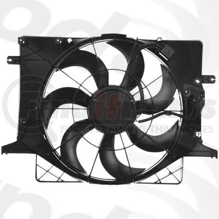 Global Parts Distributors 2811740 Engine Cooling Fan Assembly gpd Electric Cooling Fan 2811740