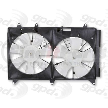Global Parts Distributors 2811725 Engine Cooling Fan Assembly gpd Electric Cooling Fan 2811725