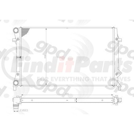 2996C by GLOBAL PARTS DISTRIBUTORS - gpd Radiator 2996C