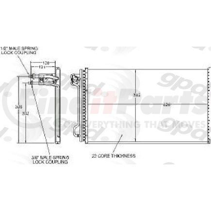 4313C by GLOBAL PARTS DISTRIBUTORS - gpd Condenser 4313C