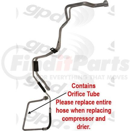 4812460 by GLOBAL PARTS DISTRIBUTORS - gpd Hose Liquid Line 4812460