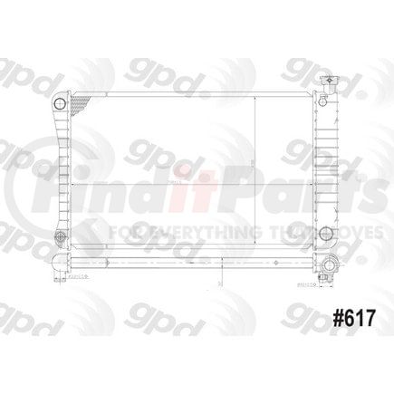 617C by GLOBAL PARTS DISTRIBUTORS - gpd Radiator 617C