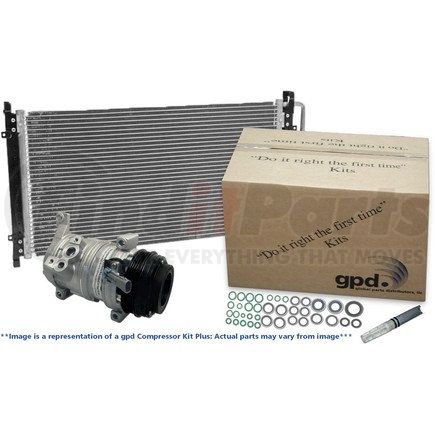 Global Parts Distributors 9631307A A/C Compressor and Condenser Kit gpd Compressor Kit Plus 9631307A