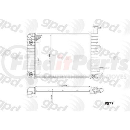 977C by GLOBAL PARTS DISTRIBUTORS - gpd Radiator 977C