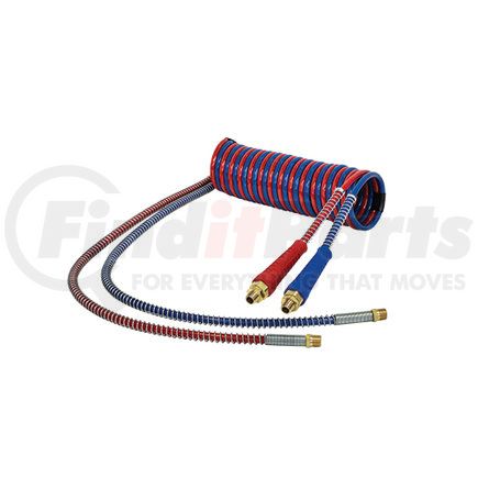 20133 by TECTRAN - Air Brake Hose Assembly - 15 ft., Magnum Flex HD Dual Line Aircoil, with Handles