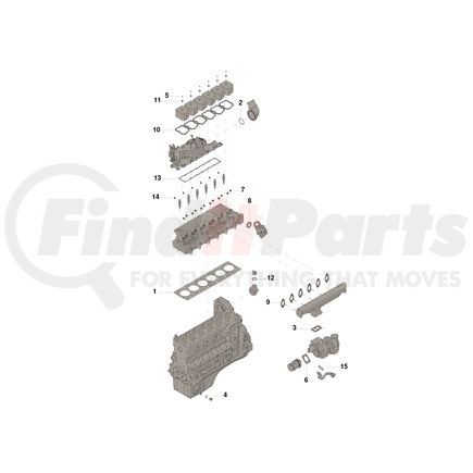 2881955 by CUMMINS - SET,UPPER ENGINE GASKET