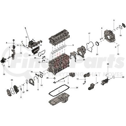 2881966 by CUMMINS - Engine Gasket Set - Lower