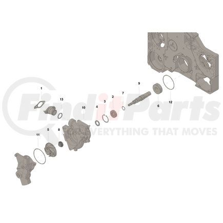 2882145 by CUMMINS - Engine Water Pump Kit