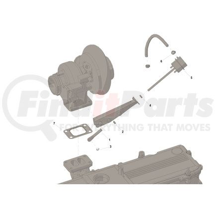 3580825 by CUMMINS - Turbocharger Wastegate Actuator - Kit