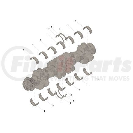 3800298 by CUMMINS - Engine Crankshaft Main Bearing Set