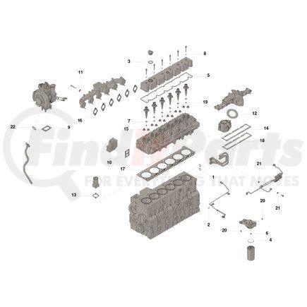 3800748 by CUMMINS - Upper Engine Gasket Set