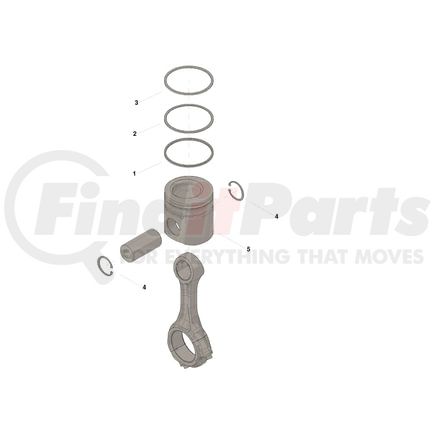 Cummins 3800783 KIT,ENGINE PISTON