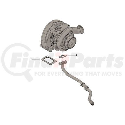 3800799 by CUMMINS - TURBOCHARGER,HX35 WASTEGA