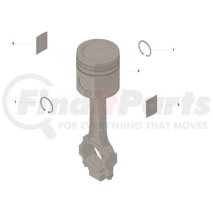 3801434 by CUMMINS - Engine Piston Kit