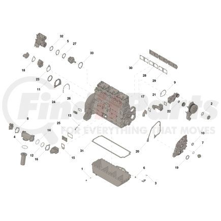 3801468 by CUMMINS - SET,LOWER ENGINE GASKET