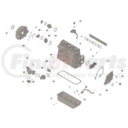 Cummins 3801464 Lower Engine Gasket Kit