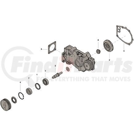 3801714 by CUMMINS - Engine Water Pump