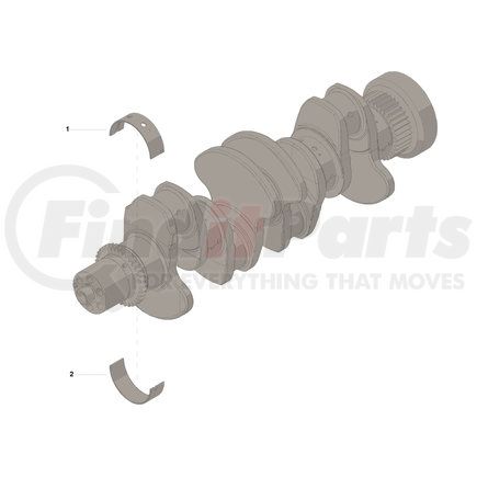 3802520 by CUMMINS - Engine Crankshaft Main Bearing