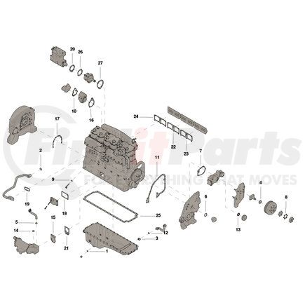 Cummins 3803041 Engine Gasket Set Engine Gasket Set - Lower