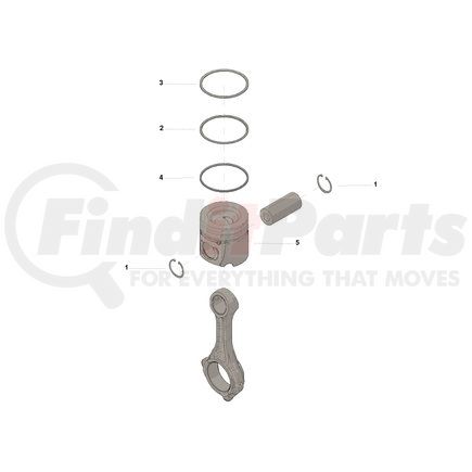 3803820 by CUMMINS - Engine Piston Kit