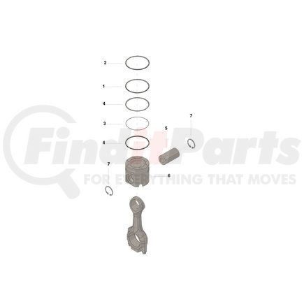 Cummins 3803930 Compressor Piston Kit