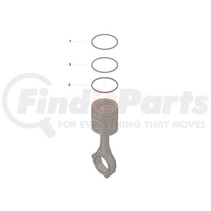 3804930 by CUMMINS - Engine Piston Ring Set