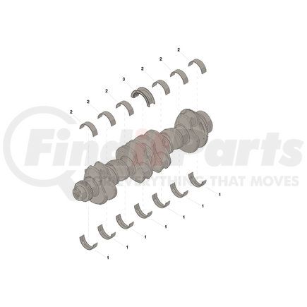Cummins 3945921 SET,MAIN BEARING (040)