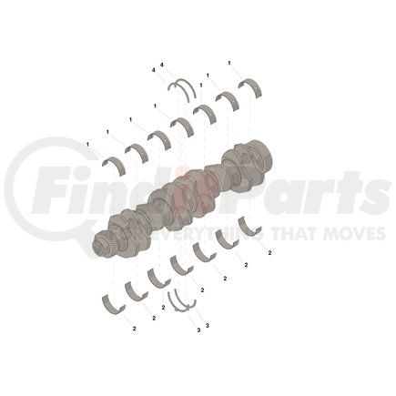 Cummins 4025122 SET,MAIN BEARING (020)