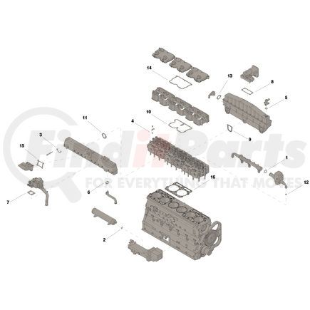 Cummins 4024956 Engine Gasket Set Engine Gasket Set - Set, Upper